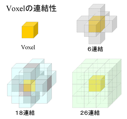 voxelの連結性